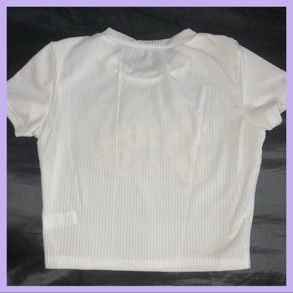 💖”Baby Girl” Ribbed Crop Top💖 - Picture 4 of 7